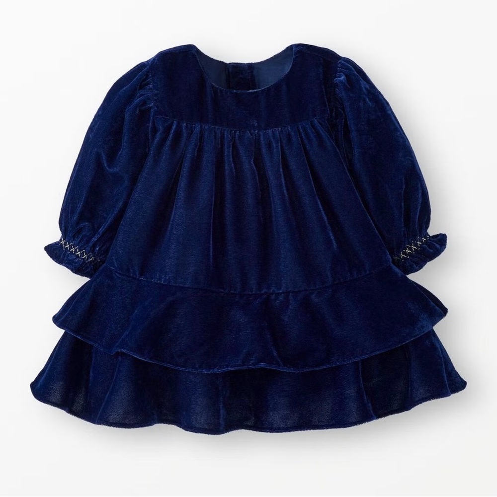 Hanna Andersson Baby Long Sleeve Velvet Dress 6-12